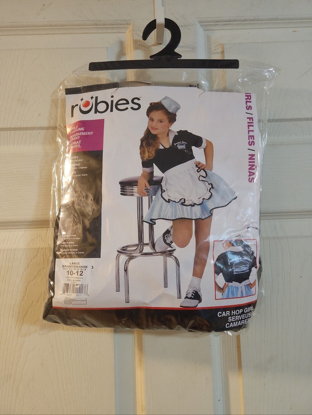 RUBIES CHILD COSTUME: CAR HOP GIRL: NEW IN PACKAGE: LARGE (10-12)